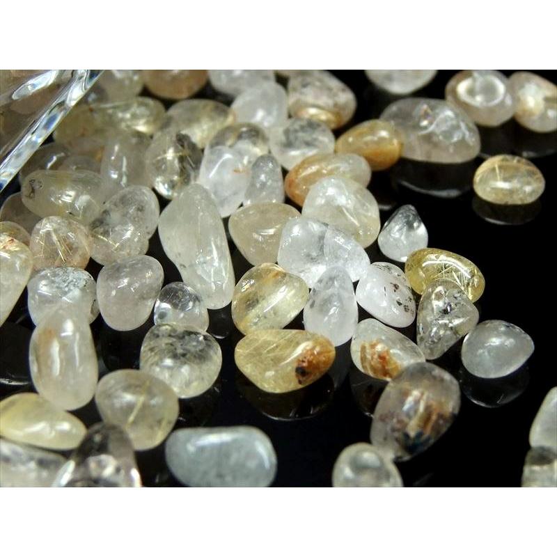 17周年記念価格 つるんと丸 小粒 ゴールドルチル 針入り 水晶さざれ 粒サイズの約5ミリ-9ミリ 200g 金運 勝負運 限定 ルチルクォーツサザレ ブラジル産 | ブランド登録なし | 06