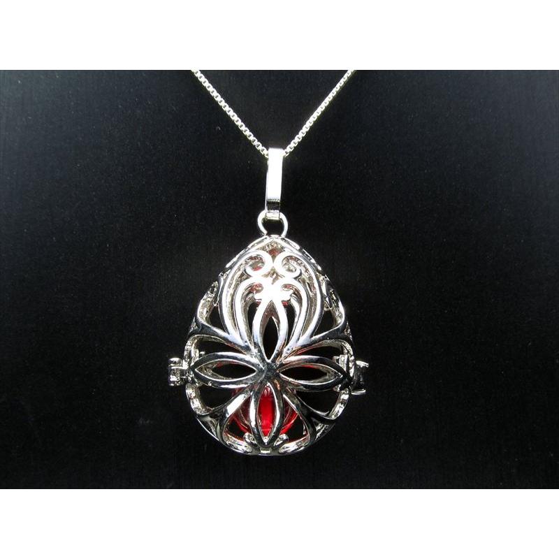 入れ替え可能 アラベスク模様 花唐草模様 ケージ型 ストーン入れ替えペンダントトップ 約16mmまでの天然石が入ります pe-s パワーストーン 天然石 | ブランド登録なし | 04