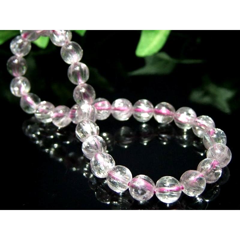 5A キャッツアイ クンツァイト ブレスレット 6mm-6.5mm×30珠 きらりと目を引くキャッツアイ効果 キラキラ反射 リチア輝石 新しい9月の誕生石 一点物 | ブランド登録なし | 01