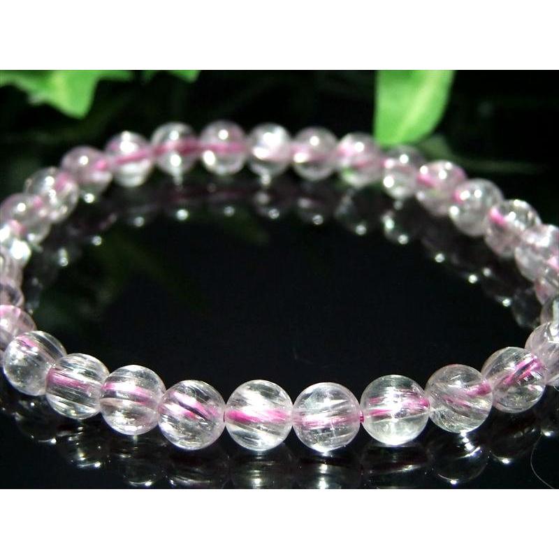 5A キャッツアイ クンツァイト ブレスレット 6mm-6.5mm×30珠 きらりと目を引くキャッツアイ効果 キラキラ反射 リチア輝石 新しい9月の誕生石 一点物 | ブランド登録なし | 02