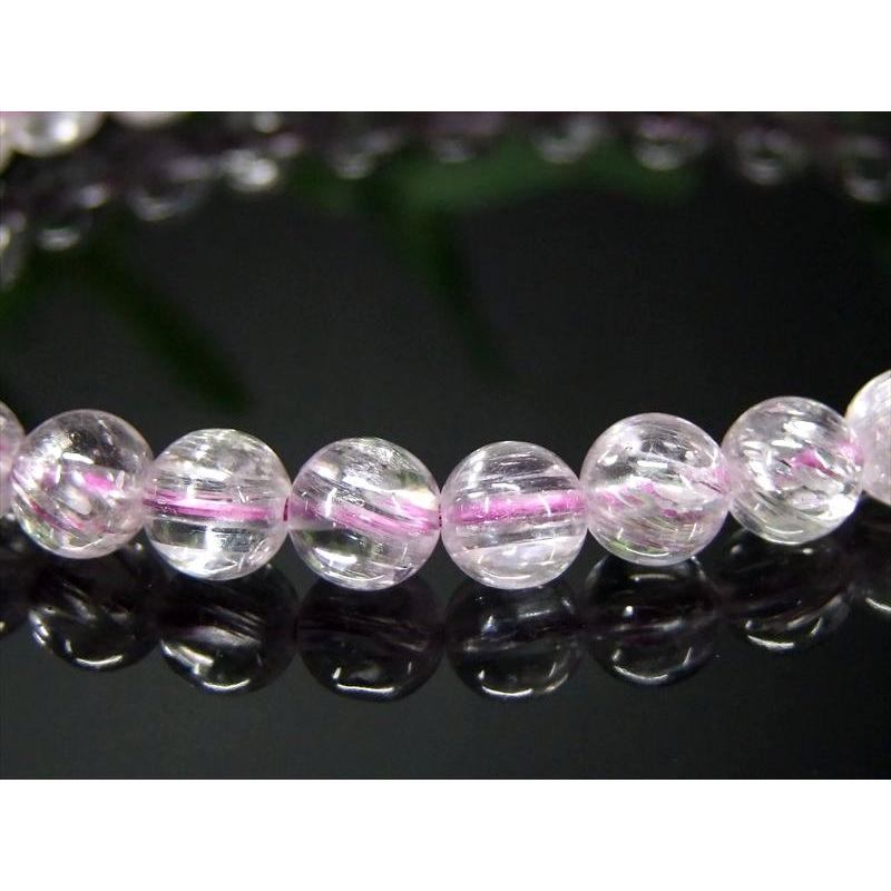 5A キャッツアイ クンツァイト ブレスレット 6mm-6.5mm×30珠 きらりと目を引くキャッツアイ効果 キラキラ反射 リチア輝石 新しい9月の誕生石 一点物 | ブランド登録なし | 05