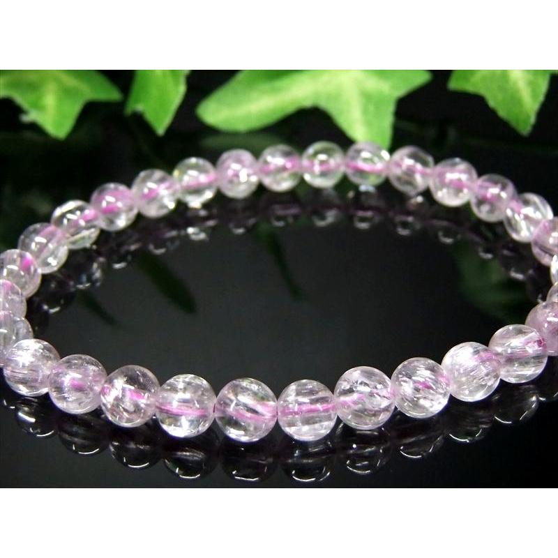 5A キャッツアイ クンツァイト ブレスレット 6mm-6.5mm×30珠 きらりと目を引くキャッツアイ効果 キラキラ反射 リチア輝石 新しい9月の誕生石 一点物 | ブランド登録なし | 06