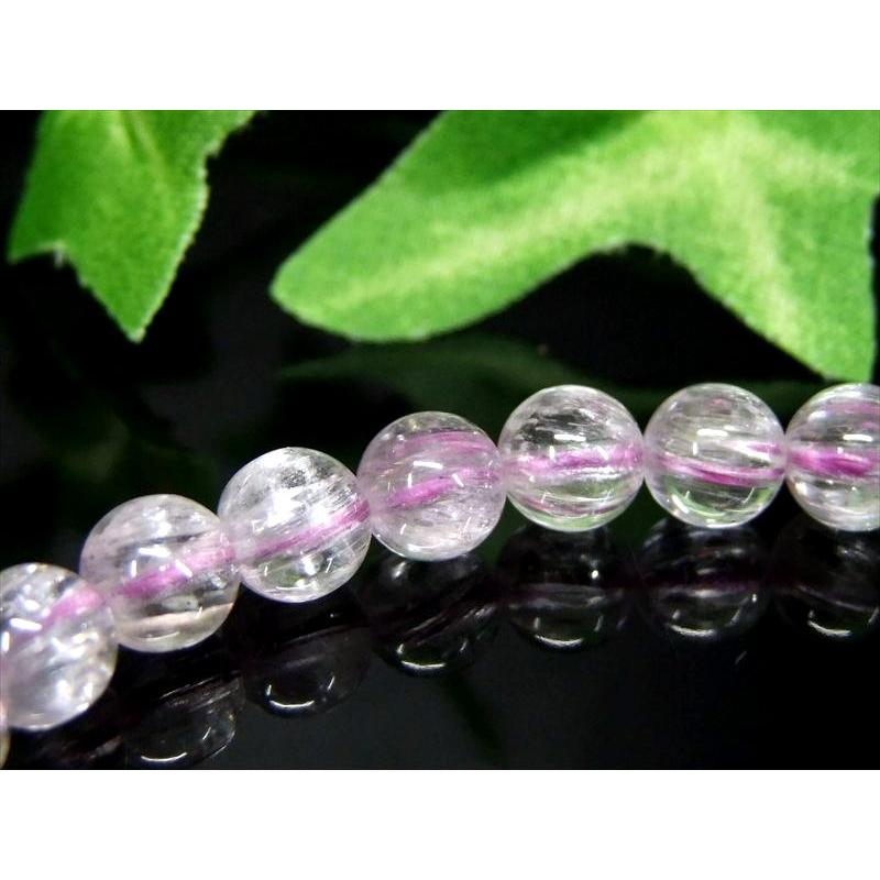 5A キャッツアイ クンツァイト ブレスレット 6.5mm-7mm×28珠 きらりと目を引くキャッツアイ効果 キラキラ反射 リチア輝石 一点物 ブラジル産 bl-p | ブランド登録なし | 04