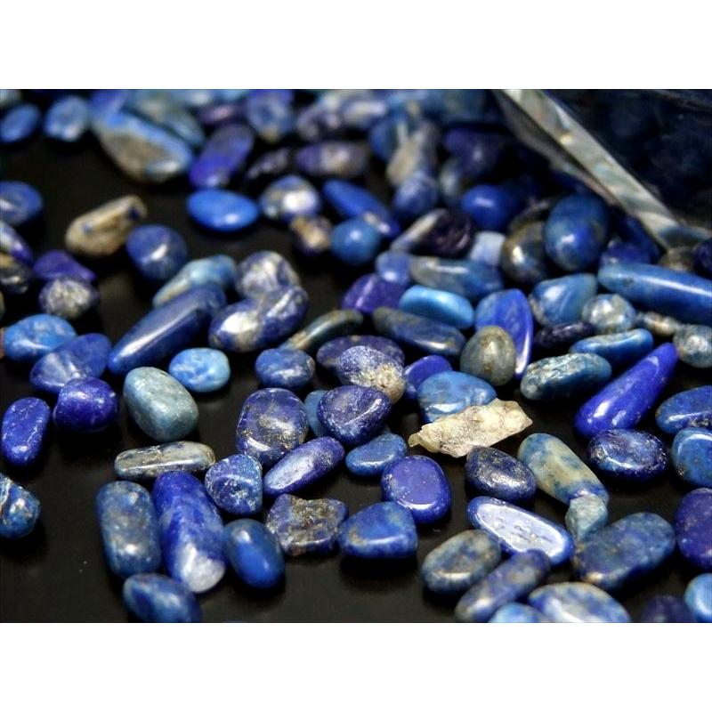ころんと丸小粒 ラピスラズリ 青金石 さざれ 200g 粒の大きさ平均 約3ミリ-9ミリ つやつや 極上 幸運を呼び寄せる石 サザレ アフガニスタン産 sa-p | ブランド登録なし | 03