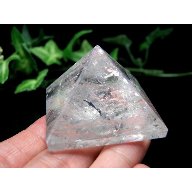天然水晶 ピラミッド 置物 50g-60g 1個売り 天然クリスタル ナチュラルなクリア感 パワーを感じる結晶 パワフルなピラミッドパワー ブラジル産 ok-s | 開運 | 07