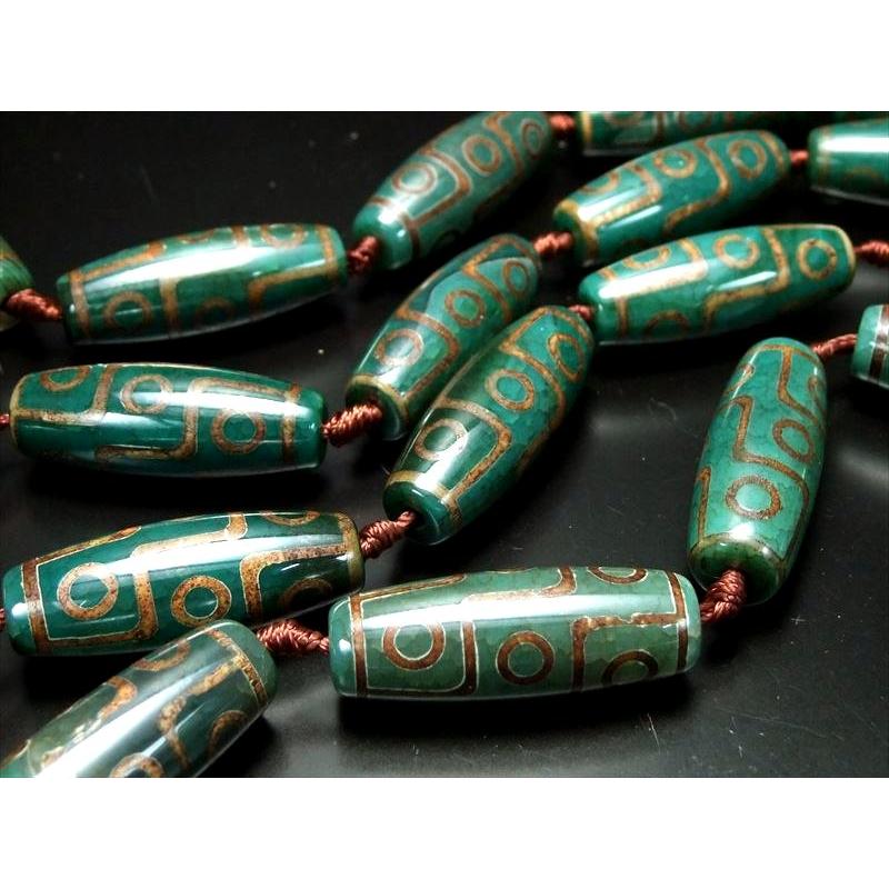 龍眼天珠　六眼　レア物　パワーストーン　天然石 FOREST-STONE / 〔I129〕【天珠】銀線龍眼天珠 守り 開運