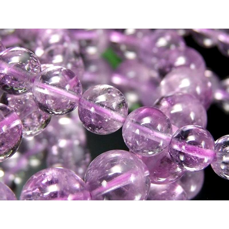 ブレスレット ラベンダーアメジスト AA アメジストエレスチャル 9mm-9.5mm×21珠前後 透明感のあるラベンダーカラー 天使からのギフト ブラジル産 bl-p | ブランド登録なし | 03