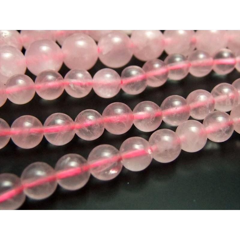 激安宣言 約12mm珠 ローズクォーツ 紅水晶 一連 約37-39cm 天然石 ビーズ パワーストーン ブラジル産 geki rn-s パワーストーン 天然石 | ブランド登録なし | 04