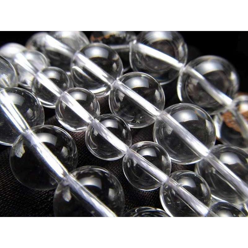 激安宣言 超透明4A 約8mm珠 天然水晶 クリスタル 一連 約38-40cm 純粋と浄化を象徴する万能ストーン 4月の誕生石 ブラジル産 geki rn-s パワーストーン 天然石 | ブランド登録なし | 03