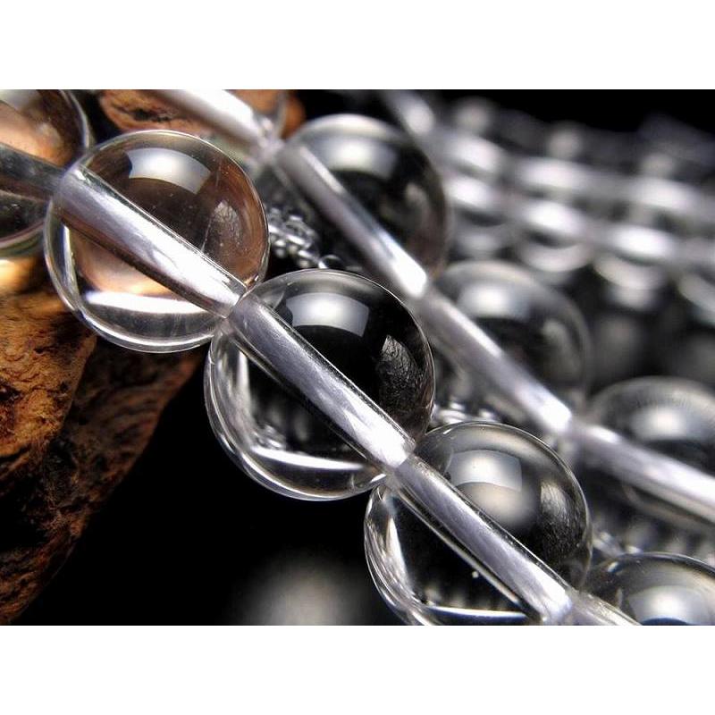 激安宣言 超透明4A 約16mm珠 天然水晶 クリスタル 一連 約38-40cm 純粋と浄化を象徴する万能ストーン 4月の誕生石 ブラジル産 geki rn-s パワーストーン | ブランド登録なし