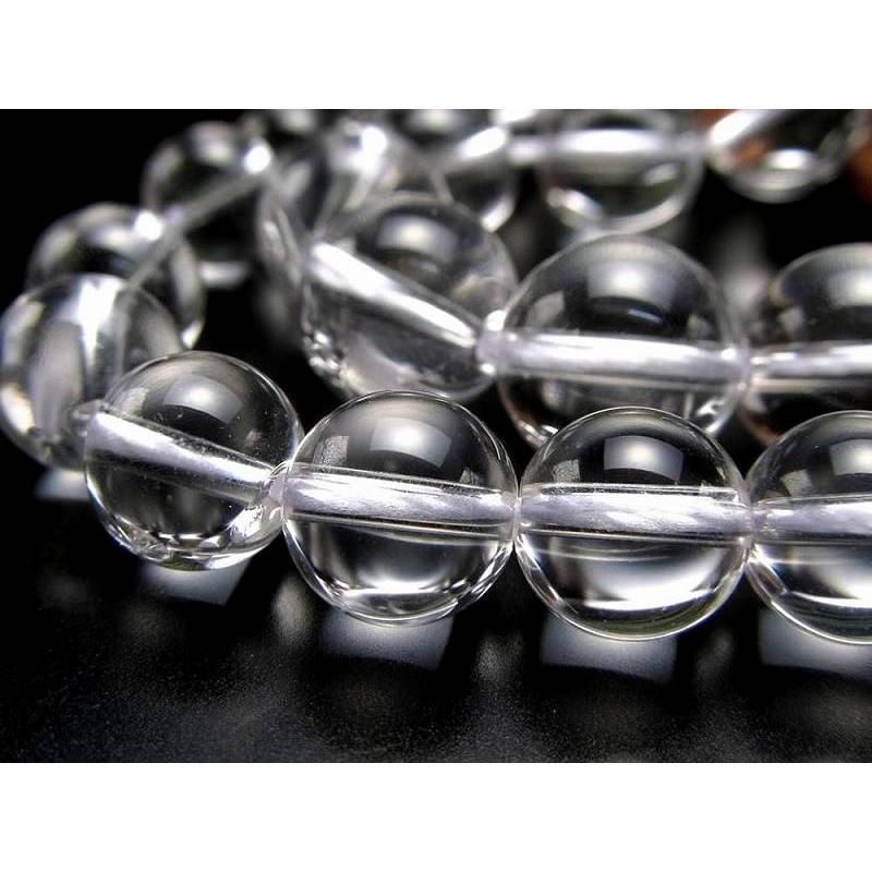 激安宣言 超透明4A 約16mm珠 天然水晶 クリスタル 一連 約38-40cm 純粋と浄化を象徴する万能ストーン 4月の誕生石 ブラジル産 geki rn-s パワーストーン | ブランド登録なし | 04