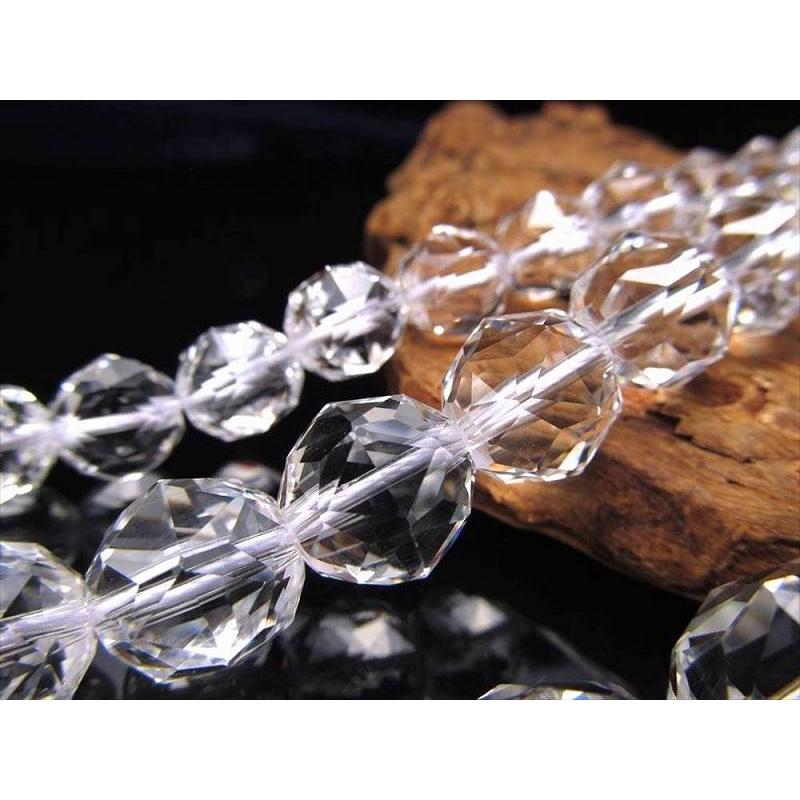 スターカット 5A 約6mm珠 宝石質 天然水晶 クリスタル 一連 約38-40cm ブラジル産 rn-p | ブランド登録なし | 02