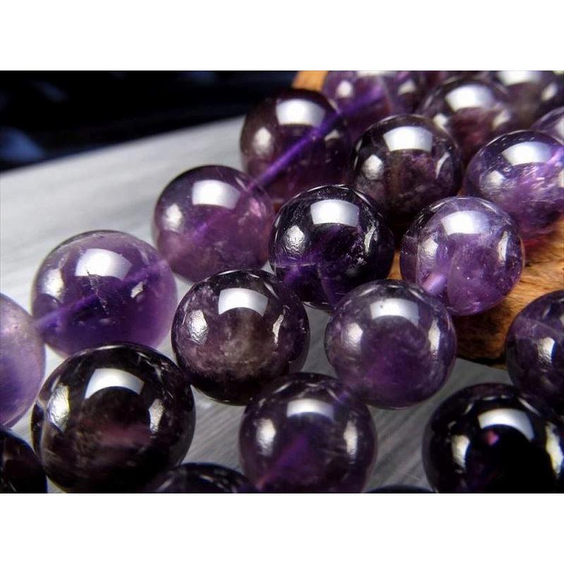 激安宣言 約6mm珠 濃アメジスト 一連 約37-39cm 2月の誕生石 ブラジル産 geki rn-s パワーストーン 天然石 | ブランド登録なし | 01