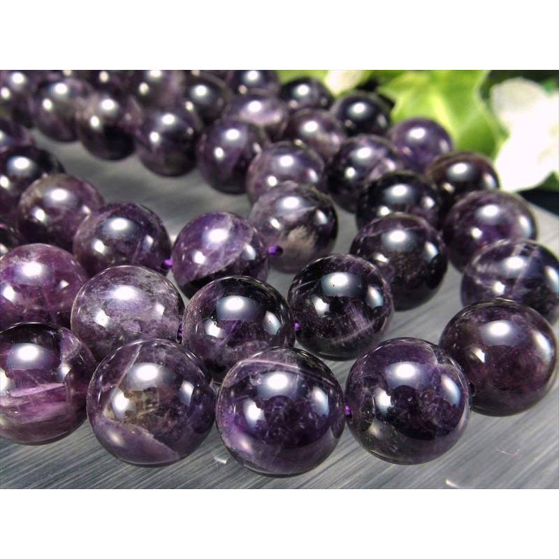激安宣言 約6mm珠 濃アメジスト 一連 約37-39cm 2月の誕生石 ブラジル産 geki rn-s パワーストーン 天然石 | ブランド登録なし | 05