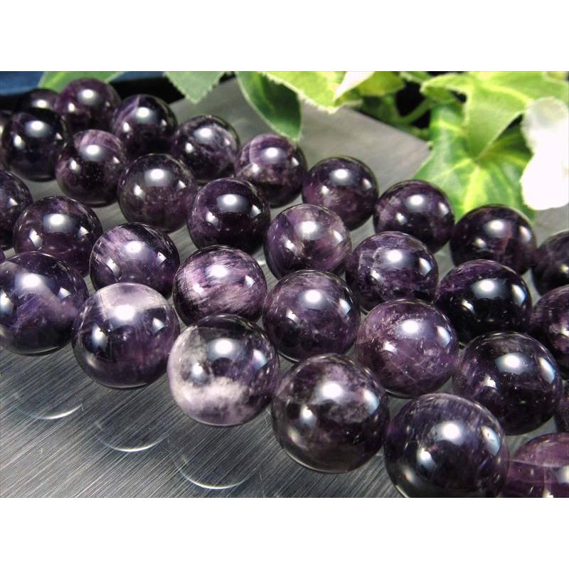 激安宣言 約8mm珠 濃アメジスト 一連 約37-39cm 2月の誕生石 ブラジル産 geki rn-s パワーストーン 天然石 | ブランド登録なし | 04