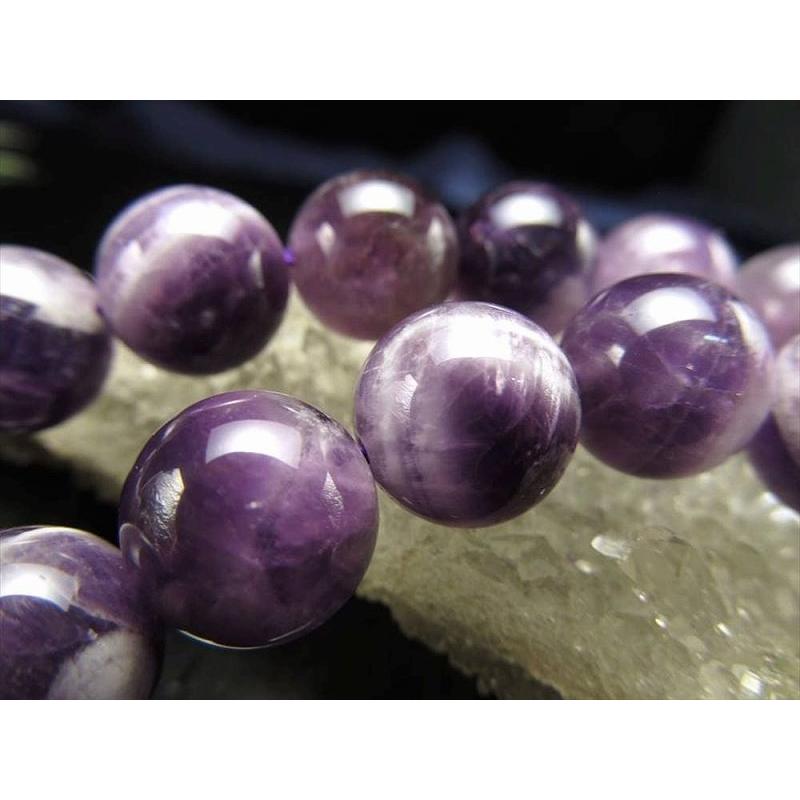 約8mm珠 シェブロンアメジスト ケープアメジスト 一連破格 約38-40cm 極上 天然石 ビーズ パワーストーン ブラジル産 rn-p パワーストーン 天然石 | ブランド登録なし | 02