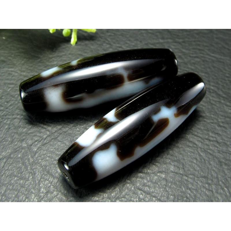 A至純天珠 双観音天珠 そうかんのんてんじゅ サイズ:約38mm-39mm 1個