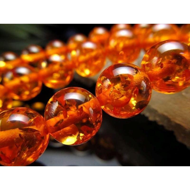 激安宣言 約8mm珠 アンバー 人工 一連 約37-39cm 極上 人工石 ビーズ パワーストーン geki rn-s パワーストーン 天然石 | ブランド登録なし | 03