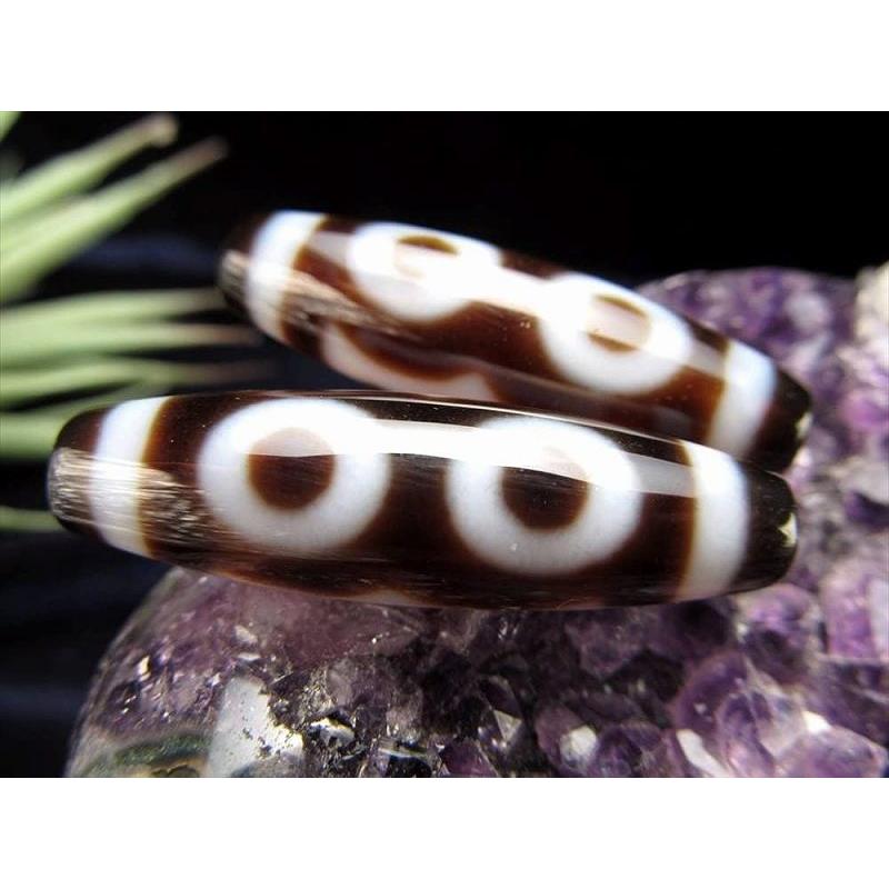 A至純天珠 三眼天珠 さんがんてんじゅ サイズ:約37ミリ 1個売り 極上 天然石 ビーズ パワーストーン te-p パワーストーン 天然石 | ブランド登録なし | 01