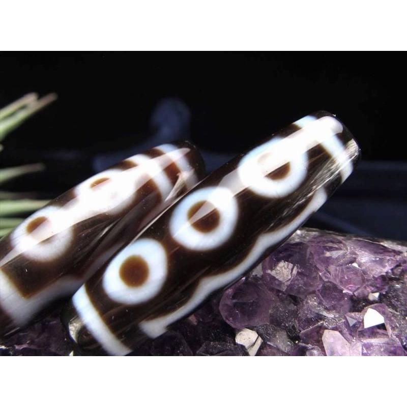 A至純天珠 五眼天珠 ごがんてんじゅ サイズ：約37ミリ 1個売り 極上