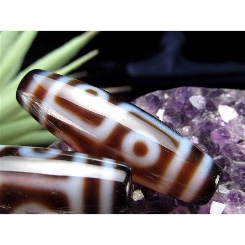 A至純天珠 六眼天珠 ろくがんてんじゅ サイズ:約37mm-40mm 1個売り 極上 天然石 ビーズ パワーストーン te-p パワーストーン 天然石 | ブランド登録なし | 01