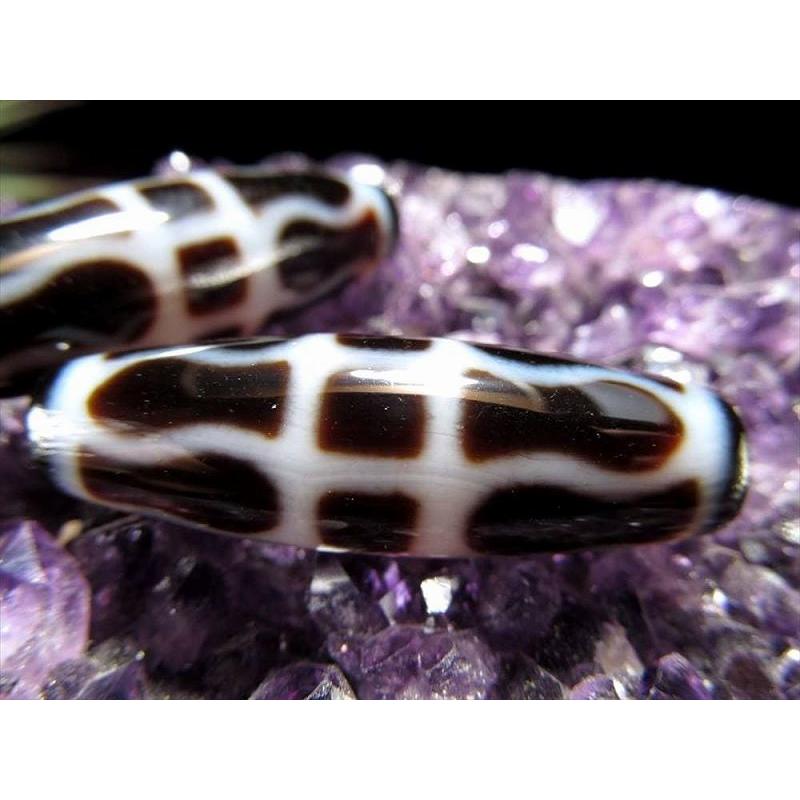 A至純天珠 金剛杵天珠 こんごうしょてんじゅ サイズ：約37ミリ 1個売り 極上 天然石 ビーズ パワーストーン te-p パワーストーン 天然石 | ブランド登録なし | 01