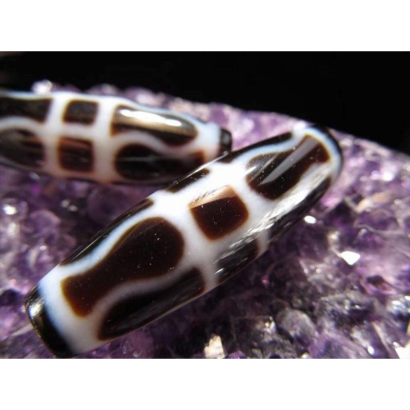 A至純天珠 金剛杵天珠 こんごうしょてんじゅ サイズ：約37ミリ 1個売り 極上 天然石 ビーズ パワーストーン te-p パワーストーン 天然石 | ブランド登録なし | 02