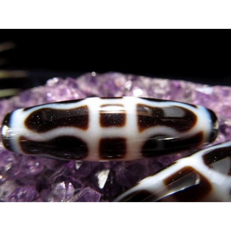 A至純天珠 金剛杵天珠 こんごうしょてんじゅ サイズ：約37ミリ 1個売り 極上 天然石 ビーズ パワーストーン te-p パワーストーン 天然石 | ブランド登録なし | 03