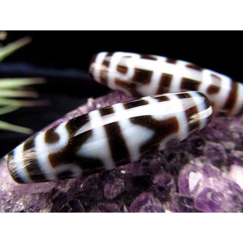 A至純天珠 虎牙蓮花天珠(こがれんかてんじゅ) サイズ：約37ミリ 1個売り 極上 天然石 ビーズ パワーストーン te-p パワーストーン | ブランド登録なし | 01