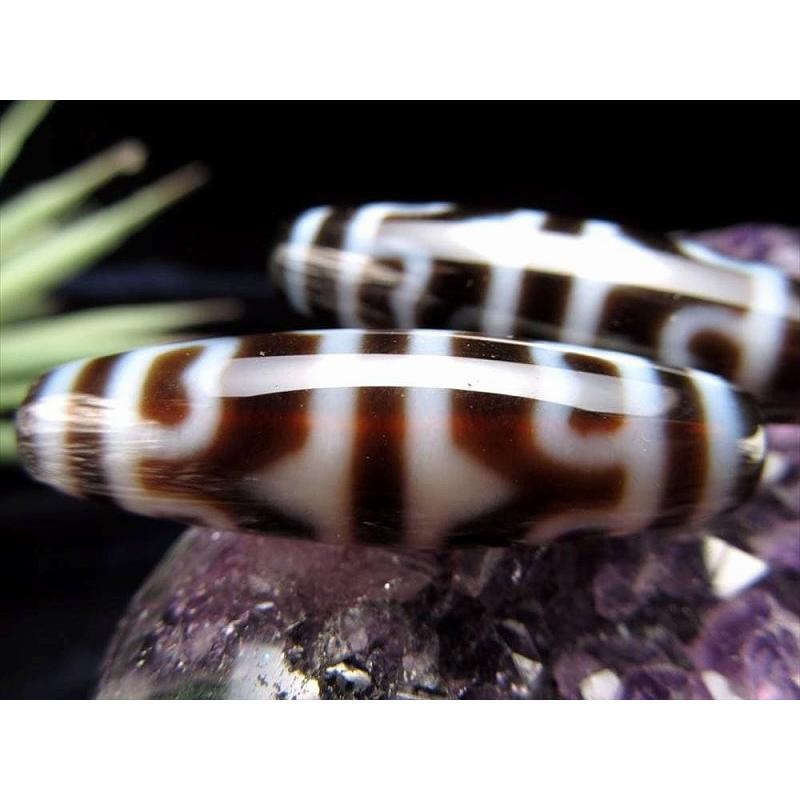 A至純天珠 虎牙蓮花天珠(こがれんかてんじゅ) サイズ：約37ミリ 1個売り 極上 天然石 ビーズ パワーストーン te-p パワーストーン | ブランド登録なし | 02