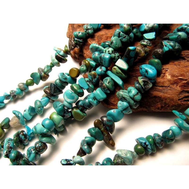 激安奉仕 ターコイズ 天然染色 MIXカラー さざれ 連 約6-14mm珠 一連 約80-85cm さざれ ネックレスなどに 今回入荷の画像有り rn-s パワーストーン 天然石 | ブランド登録なし