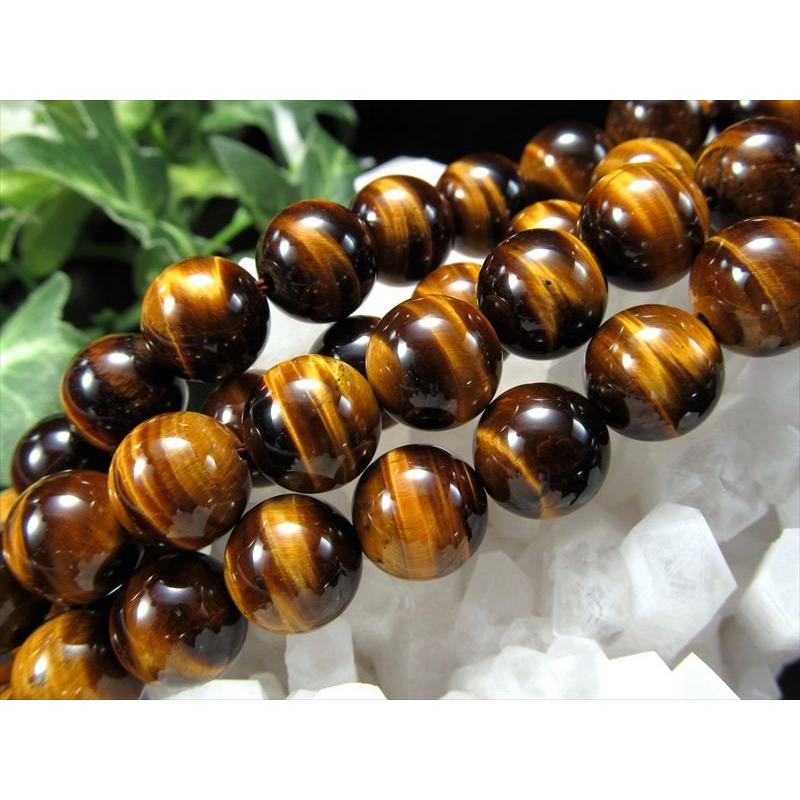 激安宣言 AAA+ 約10mm珠 極上タイガーアイ イエロー 一連 約37-39cm 極上 天然石 ビーズ パワーストーン 南アフリカ産 geki rn-s パワーストーン 天然石 | ブランド登録なし | 01
