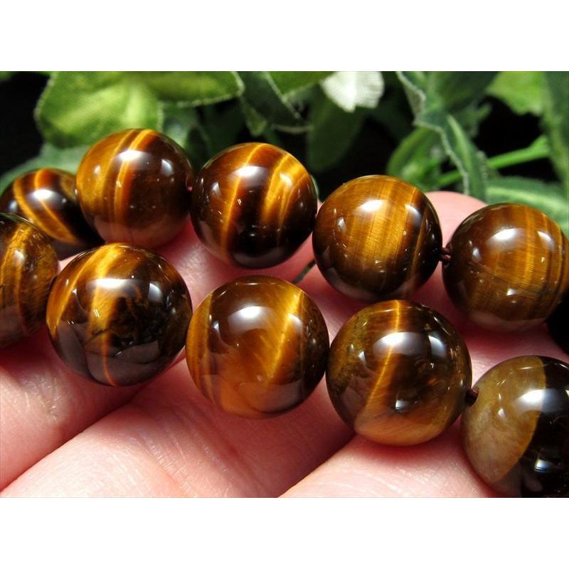 激安宣言 AAA+ 約10mm珠 極上タイガーアイ イエロー 一連 約37-39cm 極上 天然石 ビーズ パワーストーン 南アフリカ産 geki rn-s パワーストーン 天然石 | ブランド登録なし | 02
