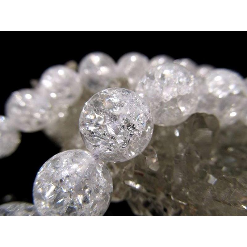 激安宣言 約6mm珠 レインボー水晶 爆裂水晶 一連 約37-39cm ブラジル産 geki rn-s パワーストーン 天然石 | ブランド登録なし | 03