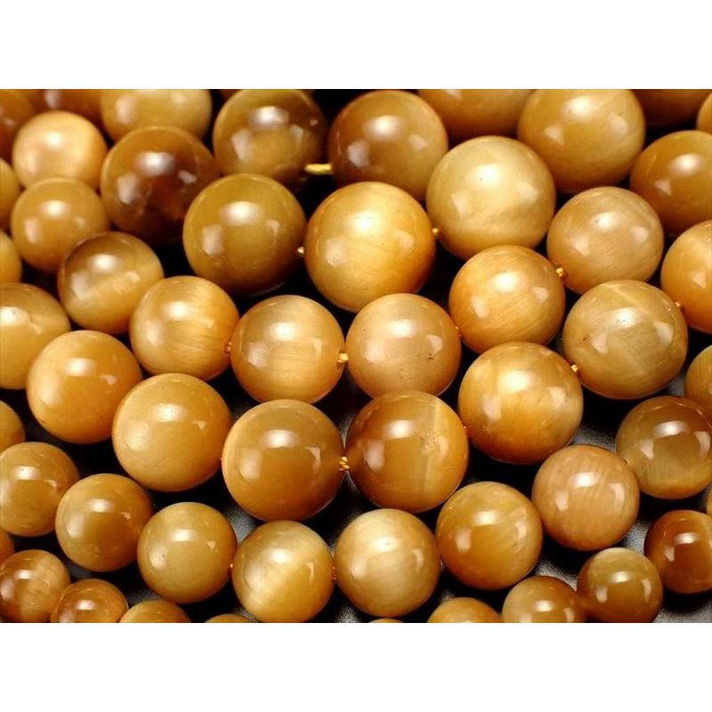 激安宣言 3A 約8mm珠 極上ゴールデンタイガーアイ 一連 約37-39cm 極上 天然石 ビーズ パワーストーン 南アフリカ産 geki rn-s パワーストーン 天然石 | ブランド登録なし | 02