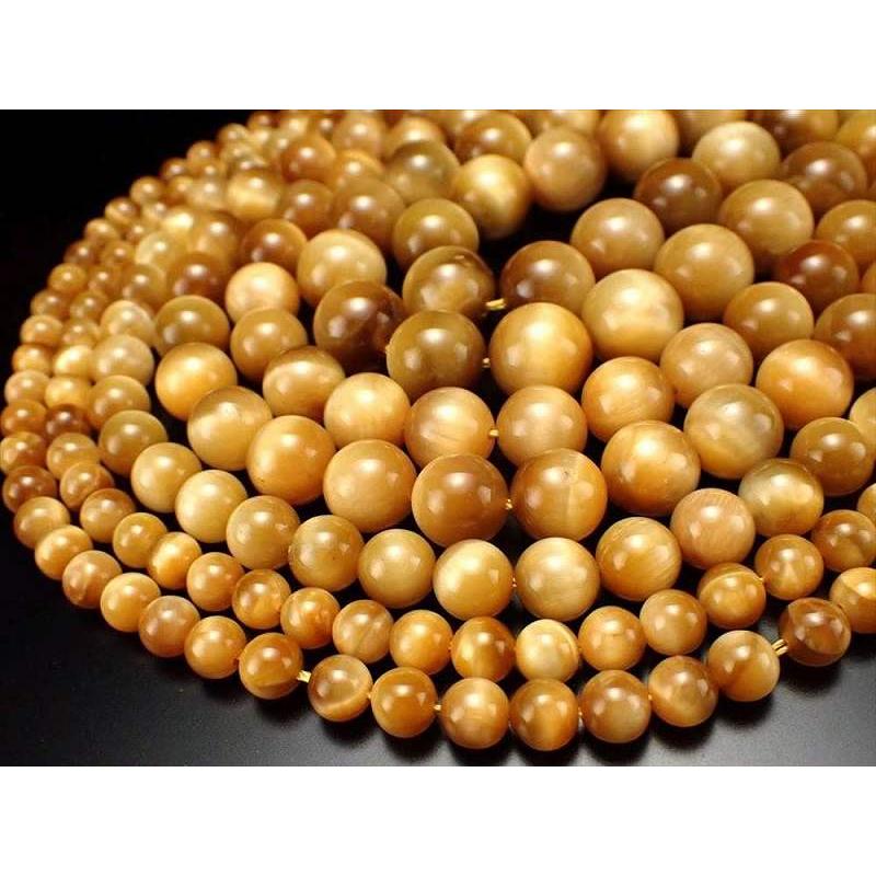 激安宣言 3A 約12mm珠 極上ゴールデンタイガーアイ 一連 約37-39cm 極上 天然石 ビーズ パワーストーン 南アフリカ産 geki rn-s パワーストーン 天然石 | ブランド登録なし | 03