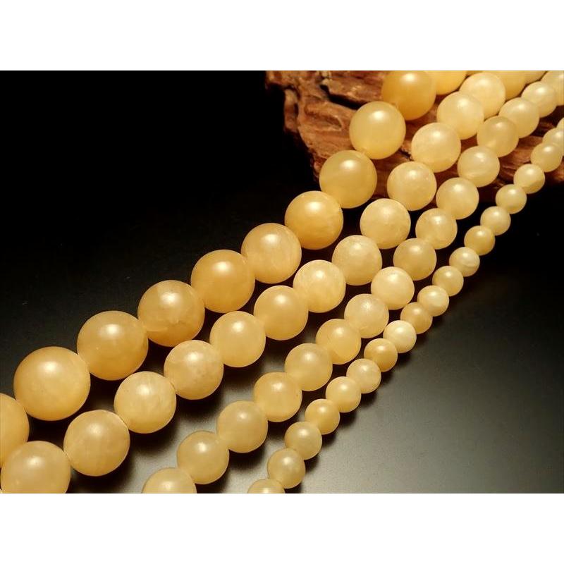 激安宣言 約10mm珠 アラゴナイト 一連 一連 約37-39cm 天然石 パーツ ビーズ 1連破格 メキシコ産 geki rn-s パワーストーン 天然石 | ブランド登録なし | 01