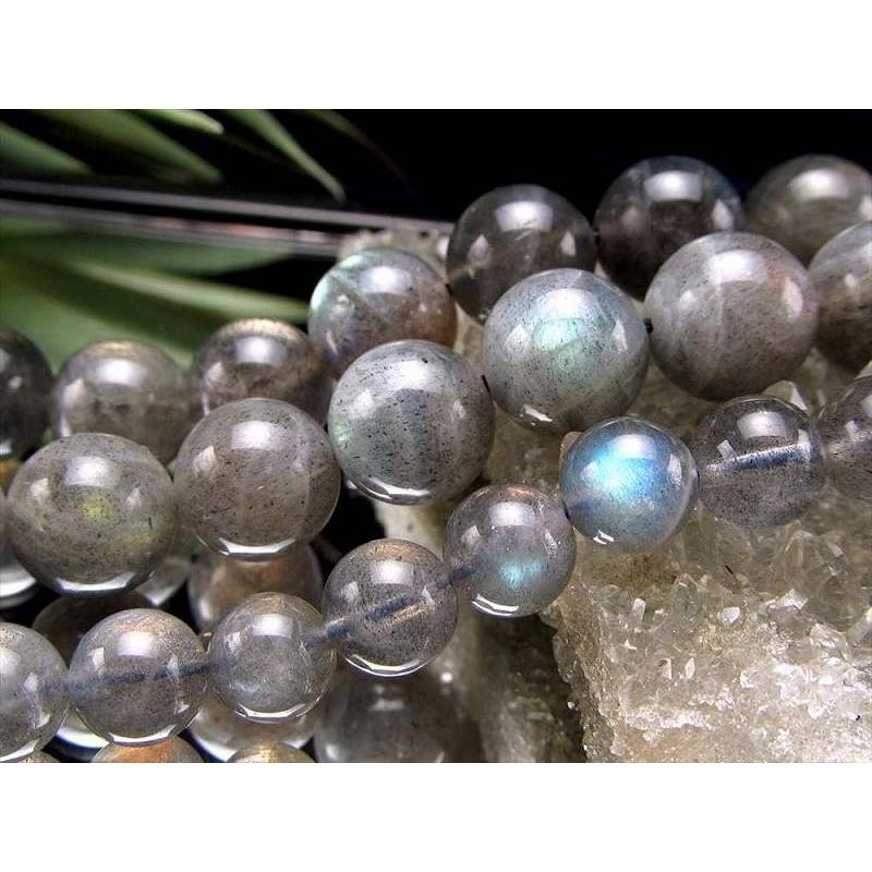 AA+ 6mm珠 マルチカラーシラー ラブラドライト 一連 約38-40cm 透明 極上 天然石 ビーズ マダガスカル産 rn-p パワーストーン 天然石 | ブランド登録なし | 05