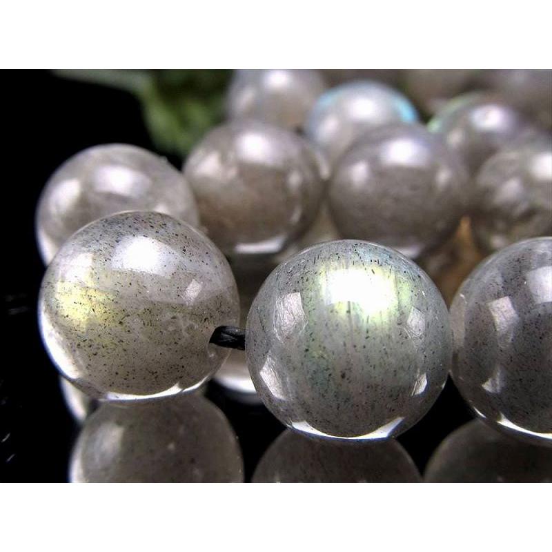 AA+ 10mm珠 マルチカラーシラー ラブラドライト 一連 約38-40cm 透明 極上 天然石 ビーズ マダガスカル産 rn-p パワーストーン 天然石 | ブランド登録なし | 01