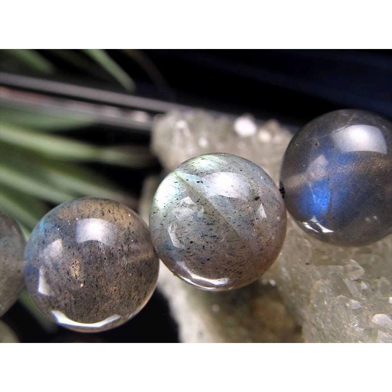 AA+ 10mm珠 マルチカラーシラー ラブラドライト 一連 約38-40cm 透明 極上 天然石 ビーズ マダガスカル産 rn-p パワーストーン 天然石 | ブランド登録なし | 03