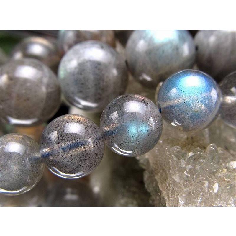 AA+ 10mm珠 マルチカラーシラー ラブラドライト 一連 約38-40cm 透明 極上 天然石 ビーズ マダガスカル産 rn-p パワーストーン 天然石 | ブランド登録なし | 04