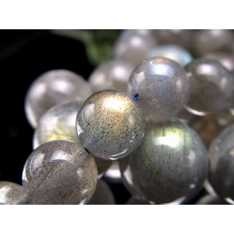 AA+ 12mm珠 マルチカラーシラー ラブラドライト 一連 約38-40cm 透明 極上 天然石 ビーズ マダガスカル産 rn-p パワーストーン 天然石 | ブランド登録なし