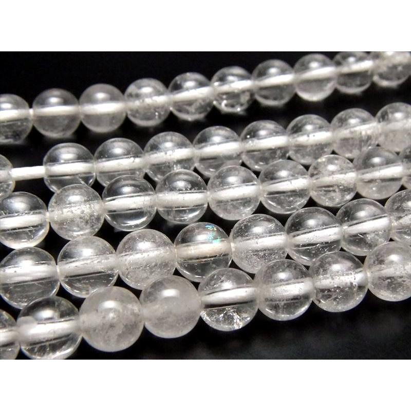 A+ 約6mm珠 天然ヒマラヤ水晶 一連約38-40cm クリスタル 極上 天然石 ビーズ パワーストーン 産地保証書ギャランティーカード付き ネパール | ブランド登録なし | 04