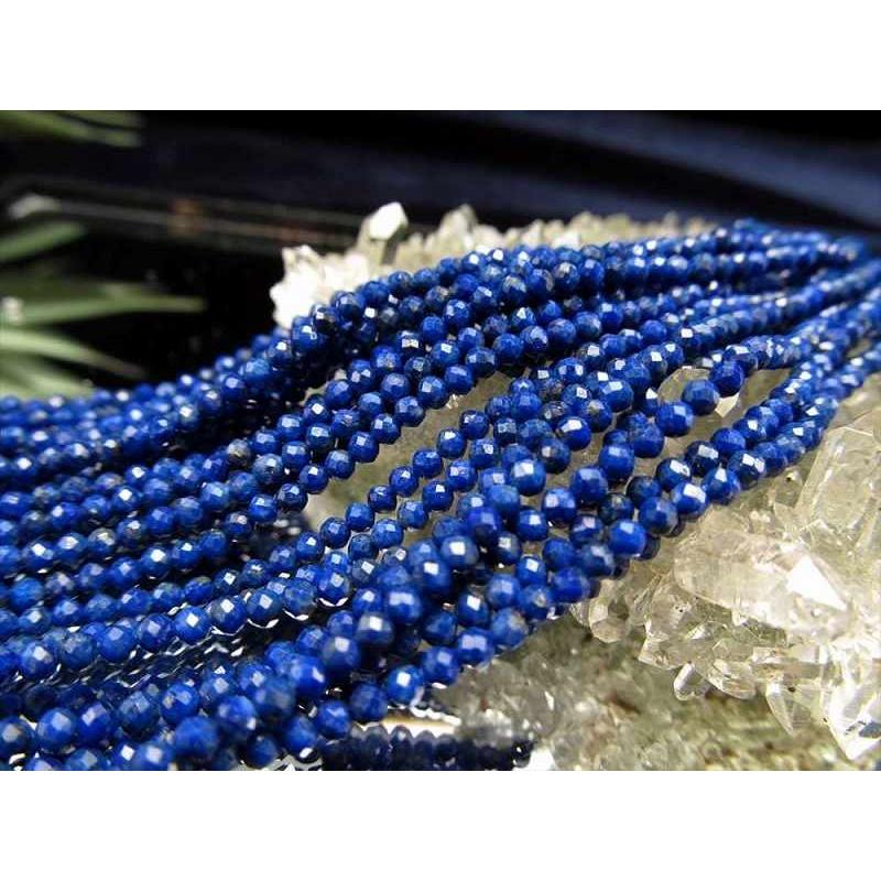 4A 2mm-2.5mm珠 ラピスラズリ 極小サイズカット 一連 約37-39cm 穴径約0.4mm アフガニスタン産 rn-s パワーストーン 天然石 | ブランド登録なし