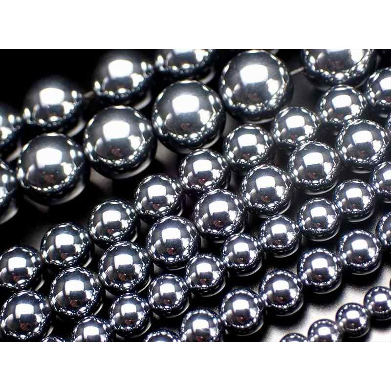 テラヘルツ鉱石 丸珠ビーズ 約10mm-10.5mm珠 一連 約38cm-40cm つやつや光沢 話題の 高純度 テラヘルツ 鉱石 2026年 検査機関にて検査済み 本物保証 返品保証 | ブランド登録なし | 01