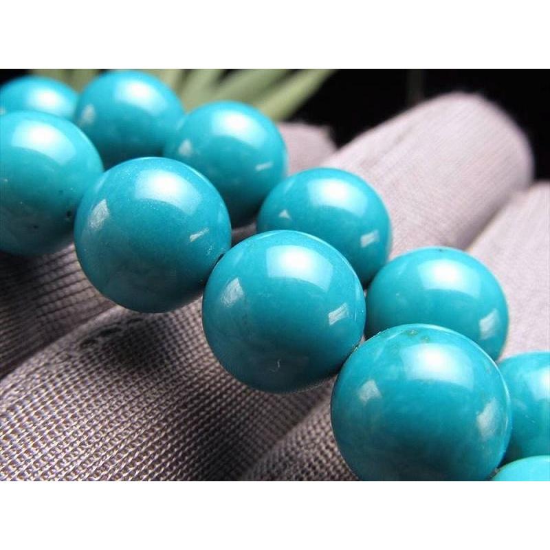 激安宣言 約14mm珠 ターコイズ トルコ石 一連 約37-39cm 天然染色 極上 天然石 連売り パワーストーン geki rn-s パワーストーン 天然石 | ブランド登録なし | 04