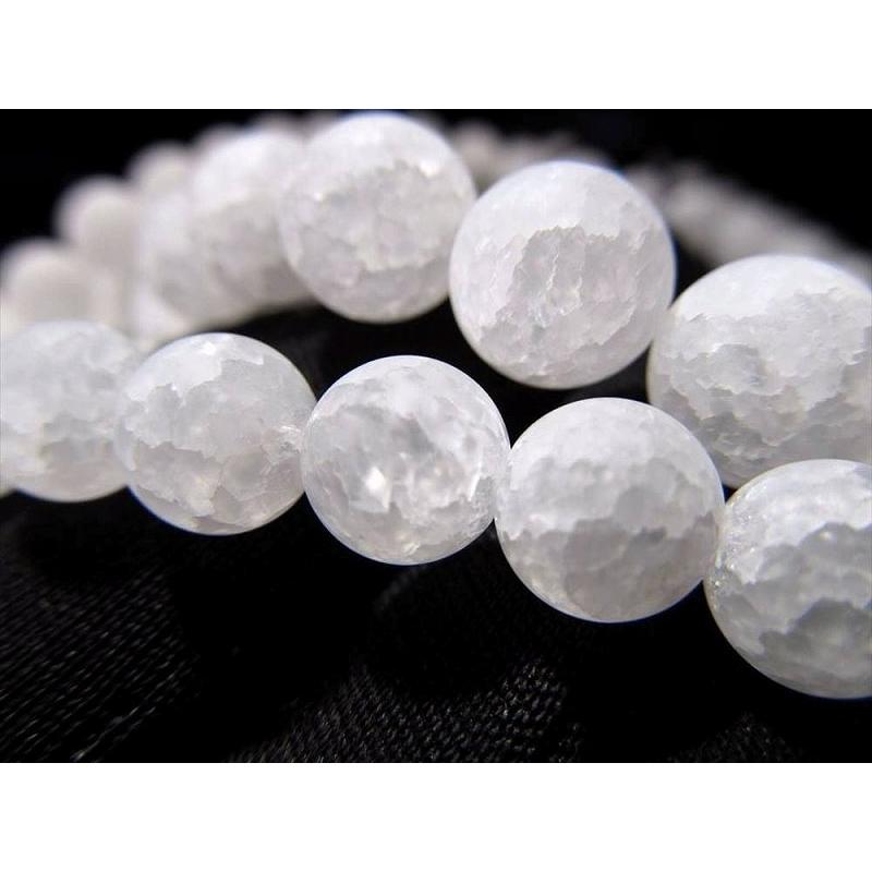 激安宣言 つや消しマット 約10mm珠 レインボー水晶 爆裂水晶 一連 約37-39cm ブラジル産 geki rn-s パワーストーン 天然石 | ブランド登録なし