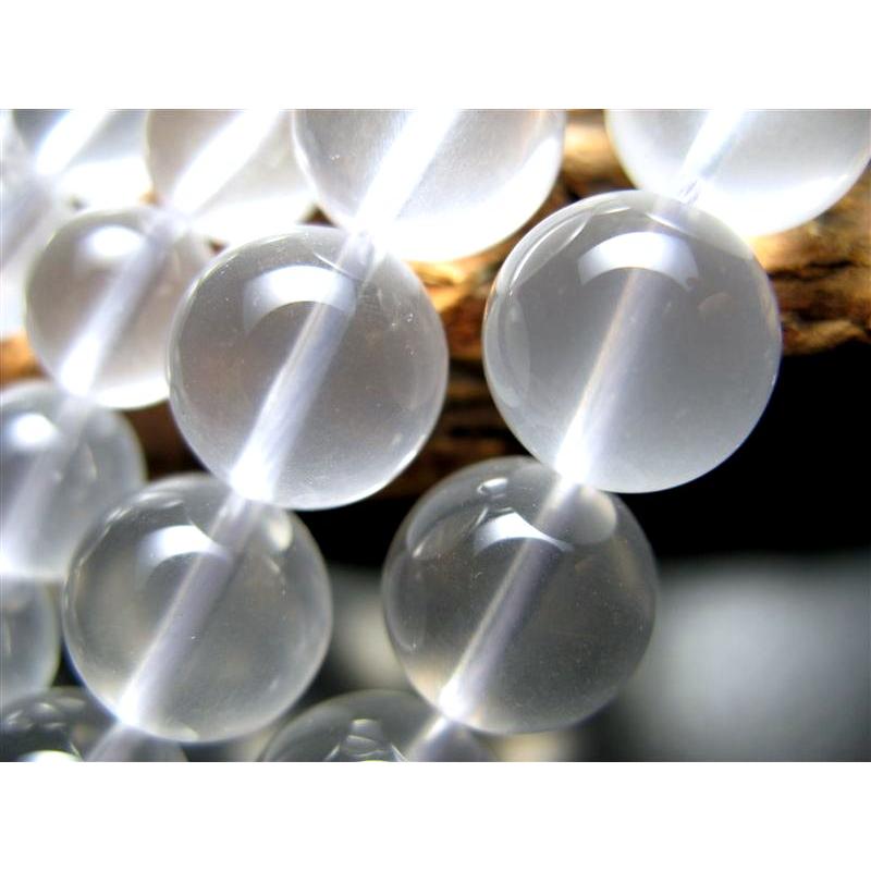 激安宣言 AAA 約10mm珠 ミルキークォーツ 乳石英 一連 約37-39cm ブラジル産 geki rn-s パワーストーン 天然石 | ブランド登録なし