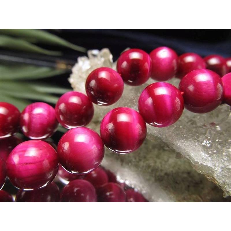 激安宣言 AAA 約10mm珠 ピンクカラー タイガーアイ 一連 約37-39cm 南アフリカ産 rn-s geki-sak パワーストーン 天然石 | ブランド登録なし | 01