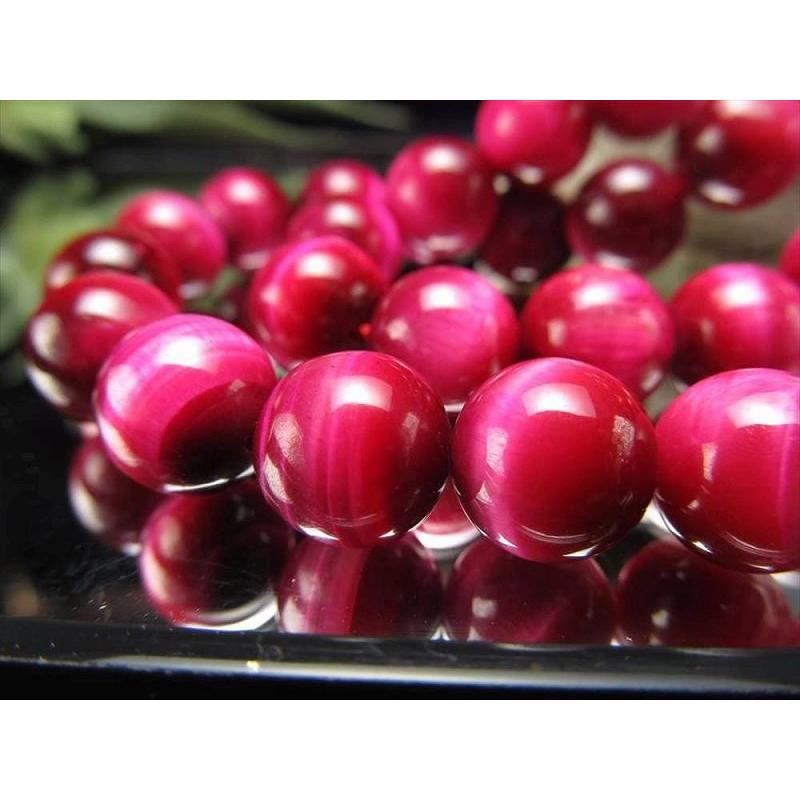 激安宣言 AAA 約10mm珠 ピンクカラー タイガーアイ 一連 約37-39cm 南アフリカ産 rn-s geki-sak パワーストーン 天然石 | ブランド登録なし | 03